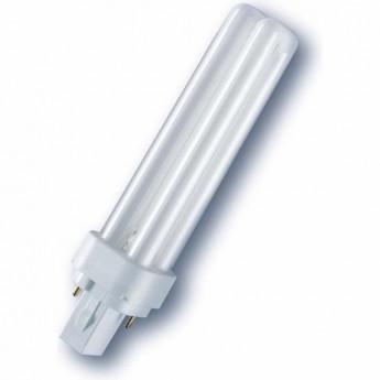 Лампа люминесцентная компактная OSRAM DULUX D/E 18W/830 G24q-2