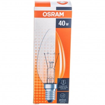Лампа накаливания OSRAM CLASSIC B CL 40W E14 Лампа накаливания OSRAM CLASSIC B CL 40W E14