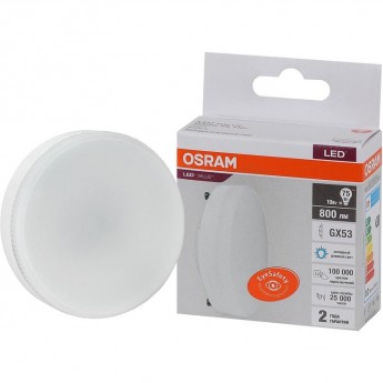 Лампа светодиодная LED OSRAM VALUE LVGX5375 10SW/865 10Вт GX53 230В 10х1 Лампа светодиодная LED OSRAM VALUE LVGX5375 10SW/865 10Вт GX53 230В 10х1