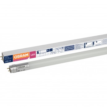 Лампа светодиодная OSRAM LS LED 20Вт G13 4000К 1800лм трубка 230V FR Т8 1,5м двустороннее подключение Лампа светодиодная OSRAM LS LED 20Вт G13 4000К 1800лм трубка 230V FR Т8 1,5м двустороннее подключение