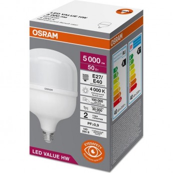 Лампа светодиодная OSRAM 4099854121432 LV HW 50SW/840 230В E27/E40 Лампа светодиодная OSRAM 4099854121432 LV HW 50SW/840 230В E27/E40
